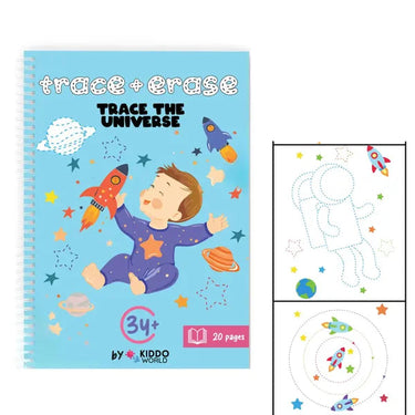 SpaceTrace | Descubre el universo - Libro para colorear y dibujar con aventuras espaciales
